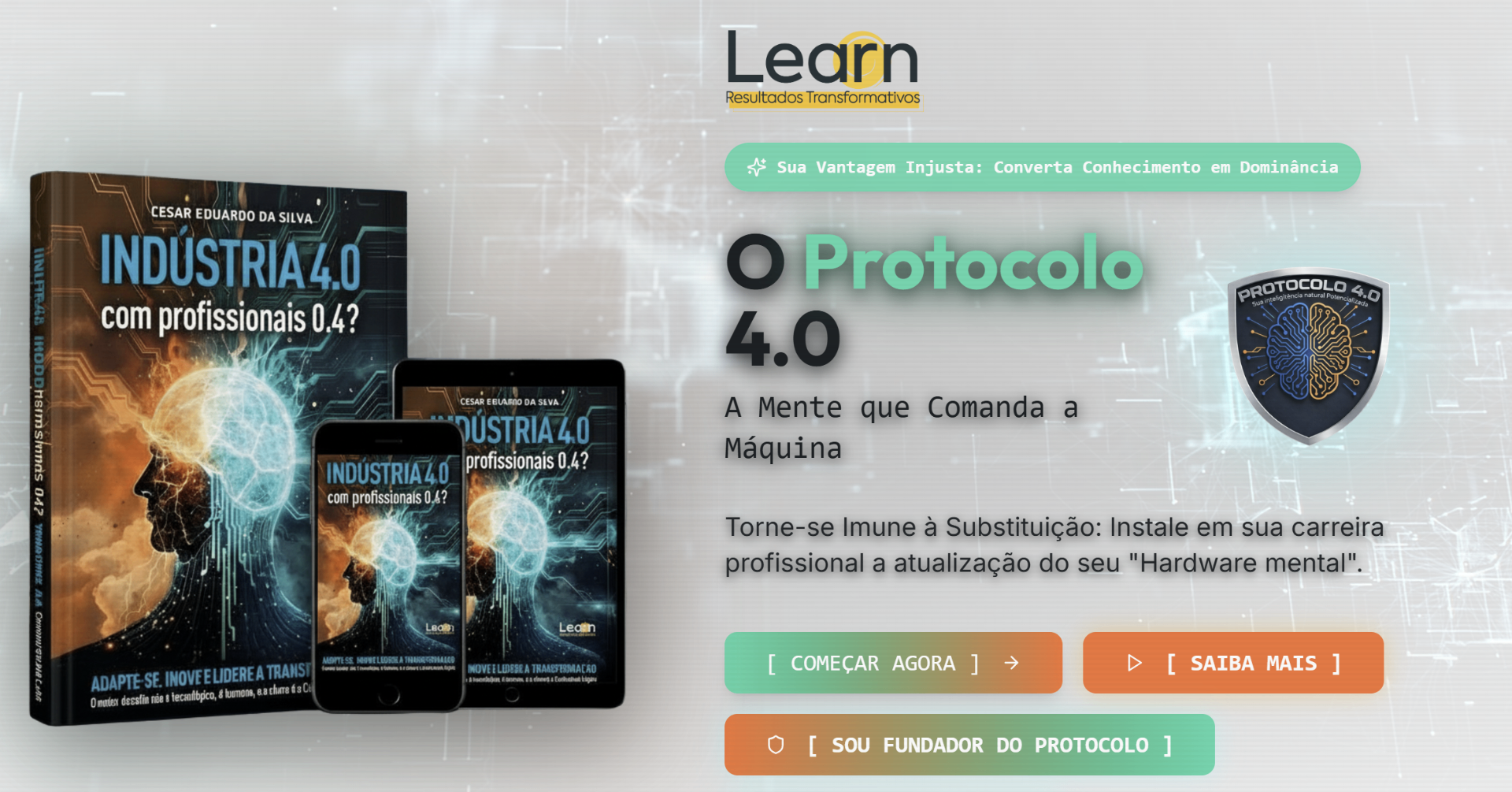 Transformação do livro Indústria 4.0 com profissionais 0.4 para o SaaS Protocolo 4.0